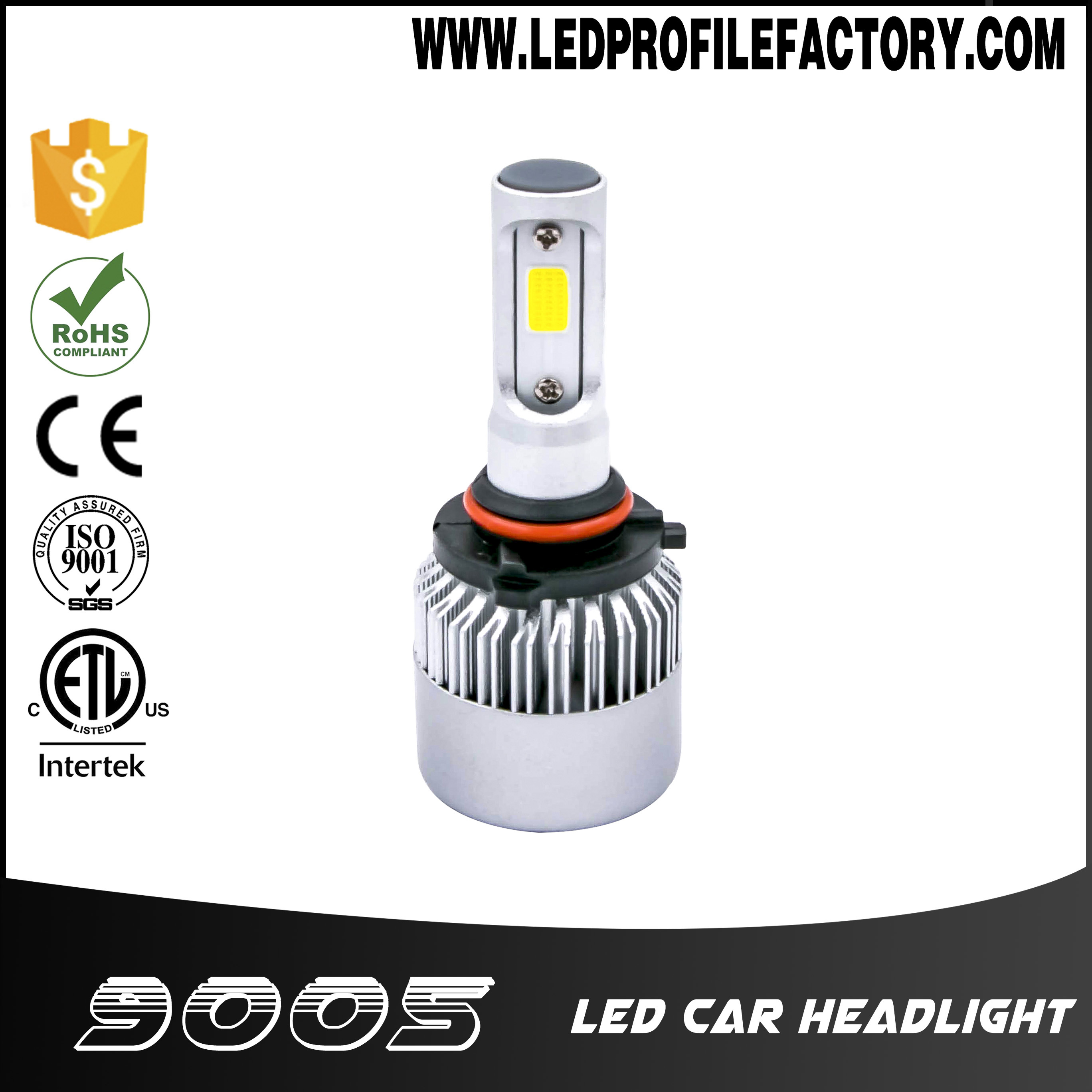 Dual Color T5 9005 LED Headlight H7 Conversion Kit Bulb