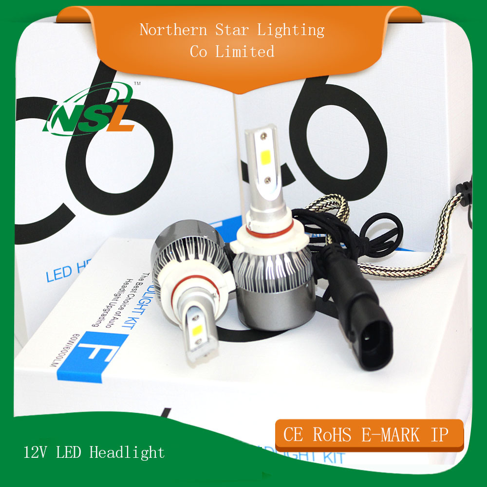 C6 12V LED Car Headlight Play H1 H3 H4 H7 H11 9006 9007 Super Bright LED Headlight Bulb