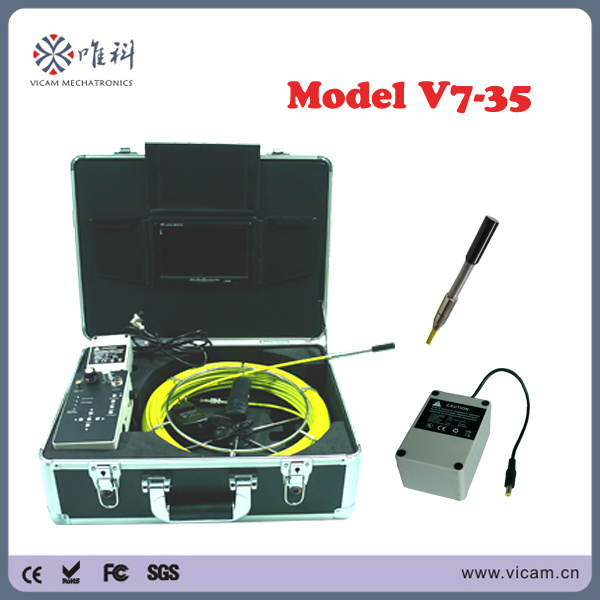 Video Endoscope Pipeline Inspection Camera with Mini Camera Head