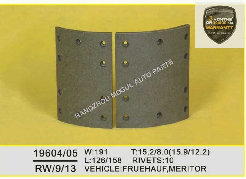 Brake Lining for Heavy Duty Truck Made in China (19604/19605)