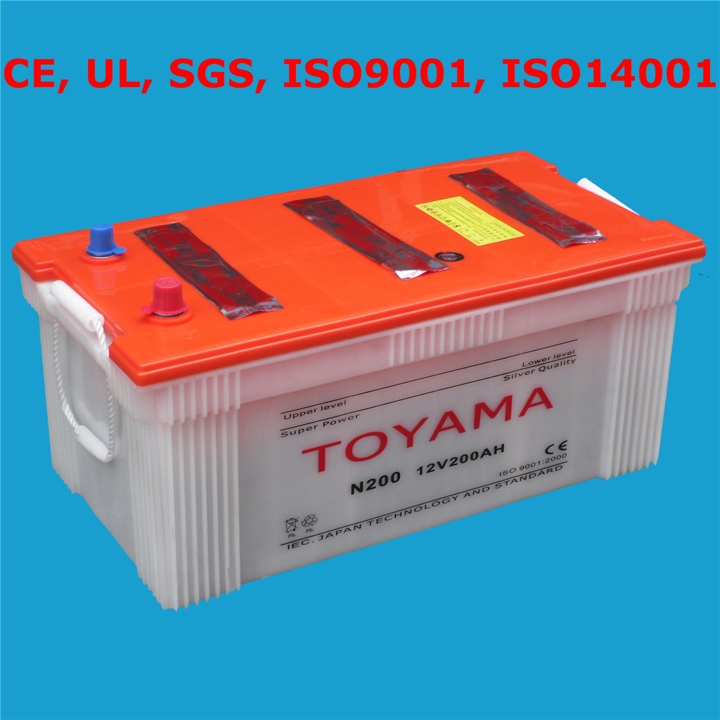 Dry Battery Car Battery Auto Battery Start Battery 12V200ah