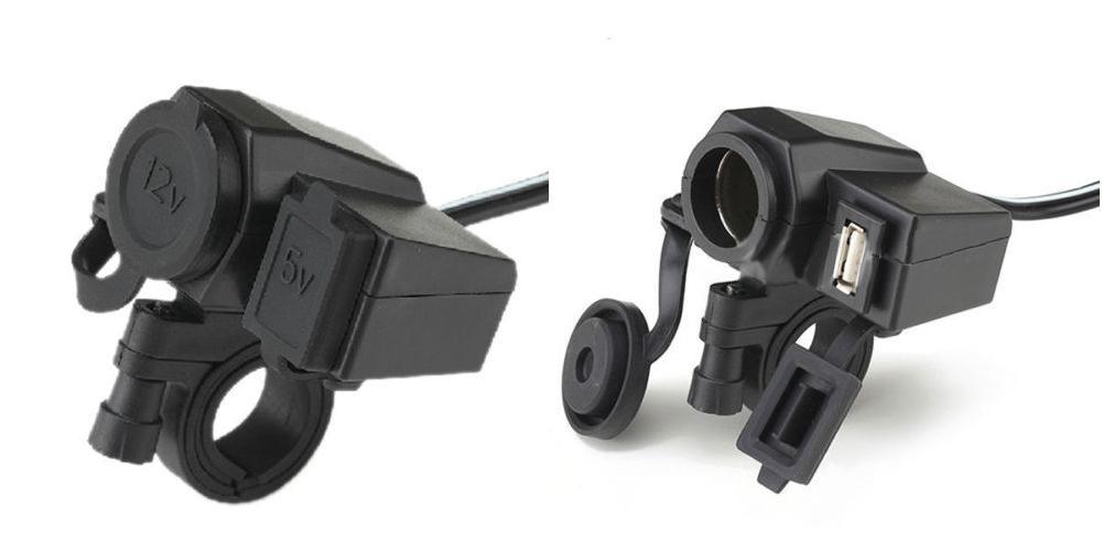 Weatherproof Motorcycle ATV USB Cell Phone GPS Cigarette Lighter Charger