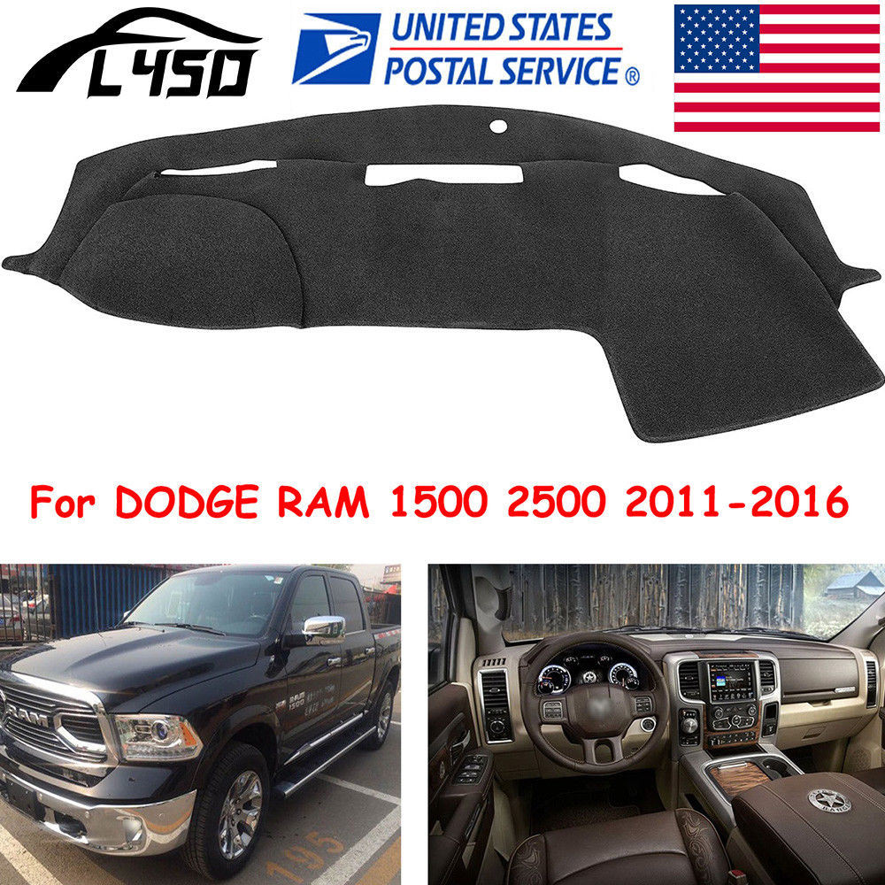 Us Dashmat Fit for Dodge RAM 1500 2500 2011-2016 Dashboard Mat Dash Cover Carpet