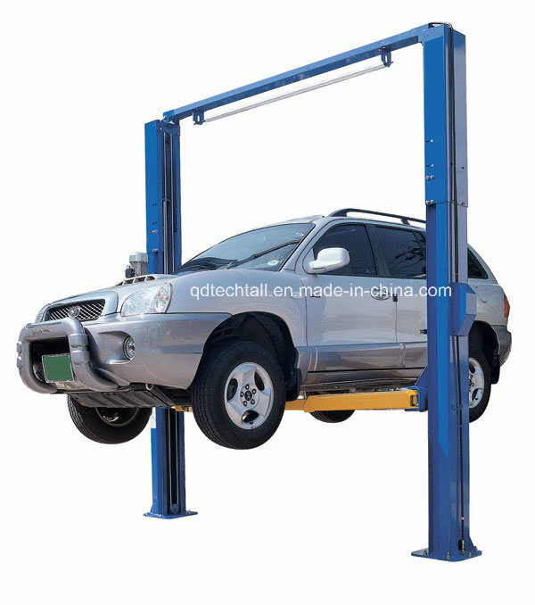 Hydraulic Double Cylinder Clear Floor Two Post Auto Vehicle Car Lift with S Style Column