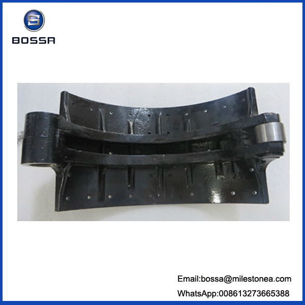 Truck Engine Auto Spare Part 24 Holes Air System 220mm Brake Shoe for Hino Truck