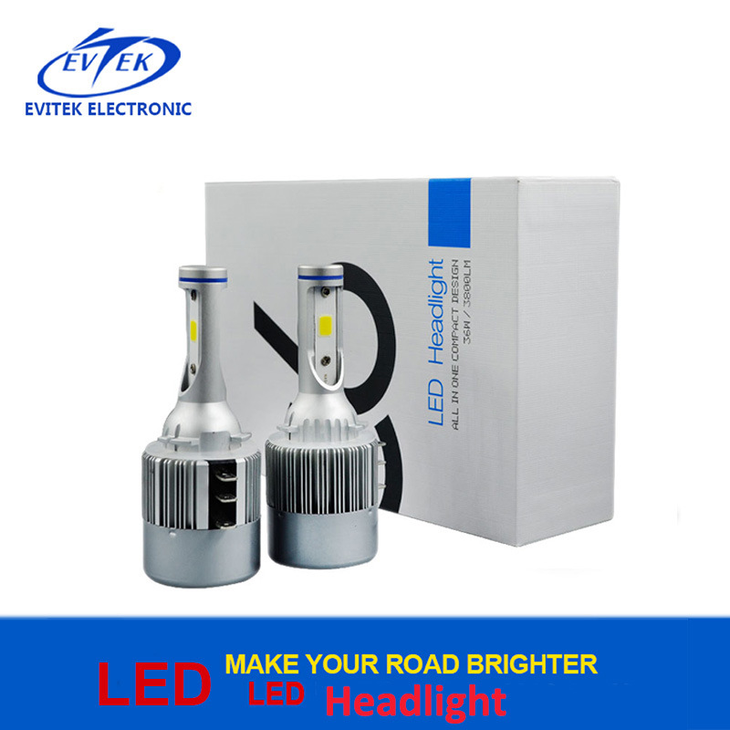 Auto Parts High Bright 36W 3800lm 6000k LED Headlight C6 H15 LED Headlight for All Car
