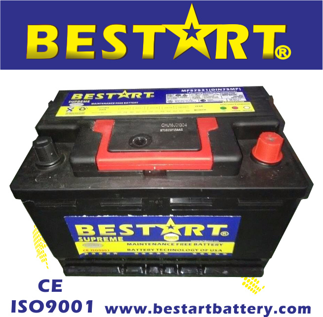57531-Mf 12V 75ah DIN Car Battery for Starting