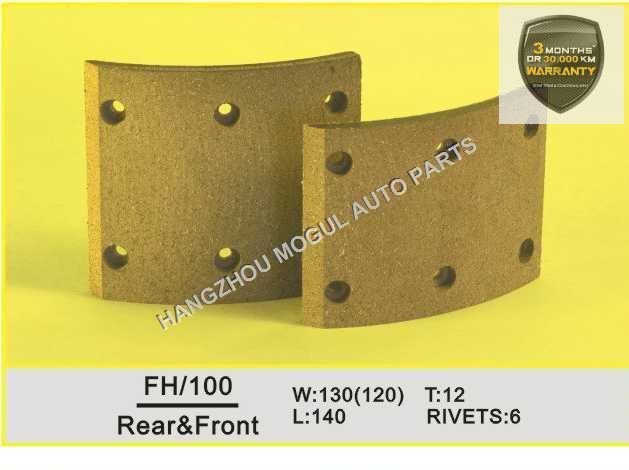 Brake Lining for Japanese Truck Made in China (FH100)