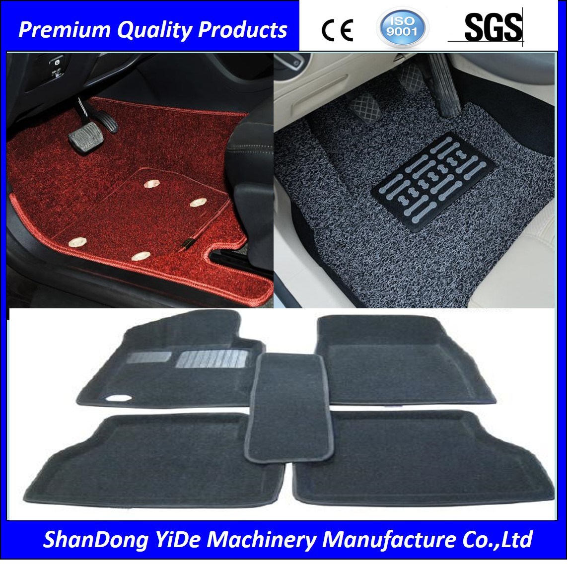 Customized PVC Sprayed Coil Car and Door Foot Carpet