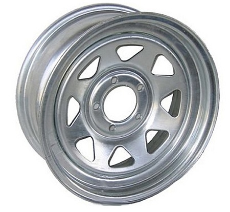 14X5 Spoke Galvanized Trailer Wheel 5-114.3