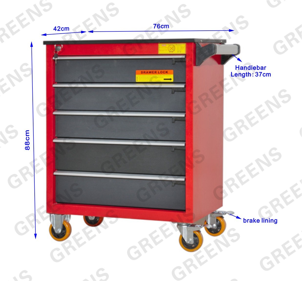 Five Drawers Tool Trolley (G-205)