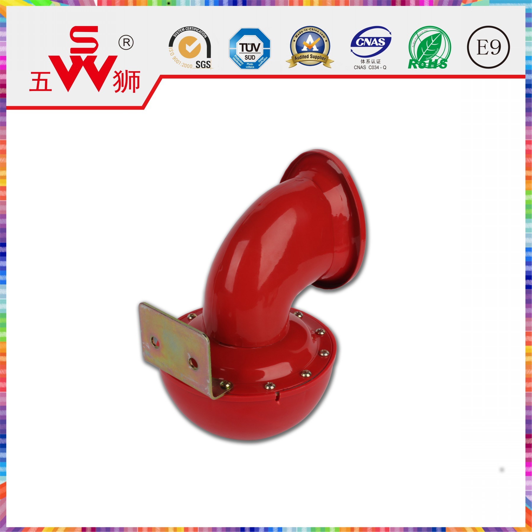 Emark 9 Certificated Metal Electric Horn for Car