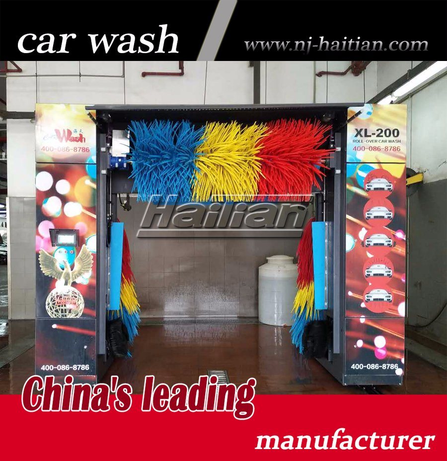 China Quality Automatic Rollover Car Wash Machine with Brushes and Dryer System