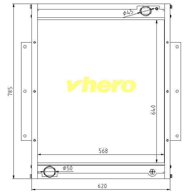 Air Conditioner Aluminum Auto Radiator for Truck FAW Jiefang 1301010-249-010