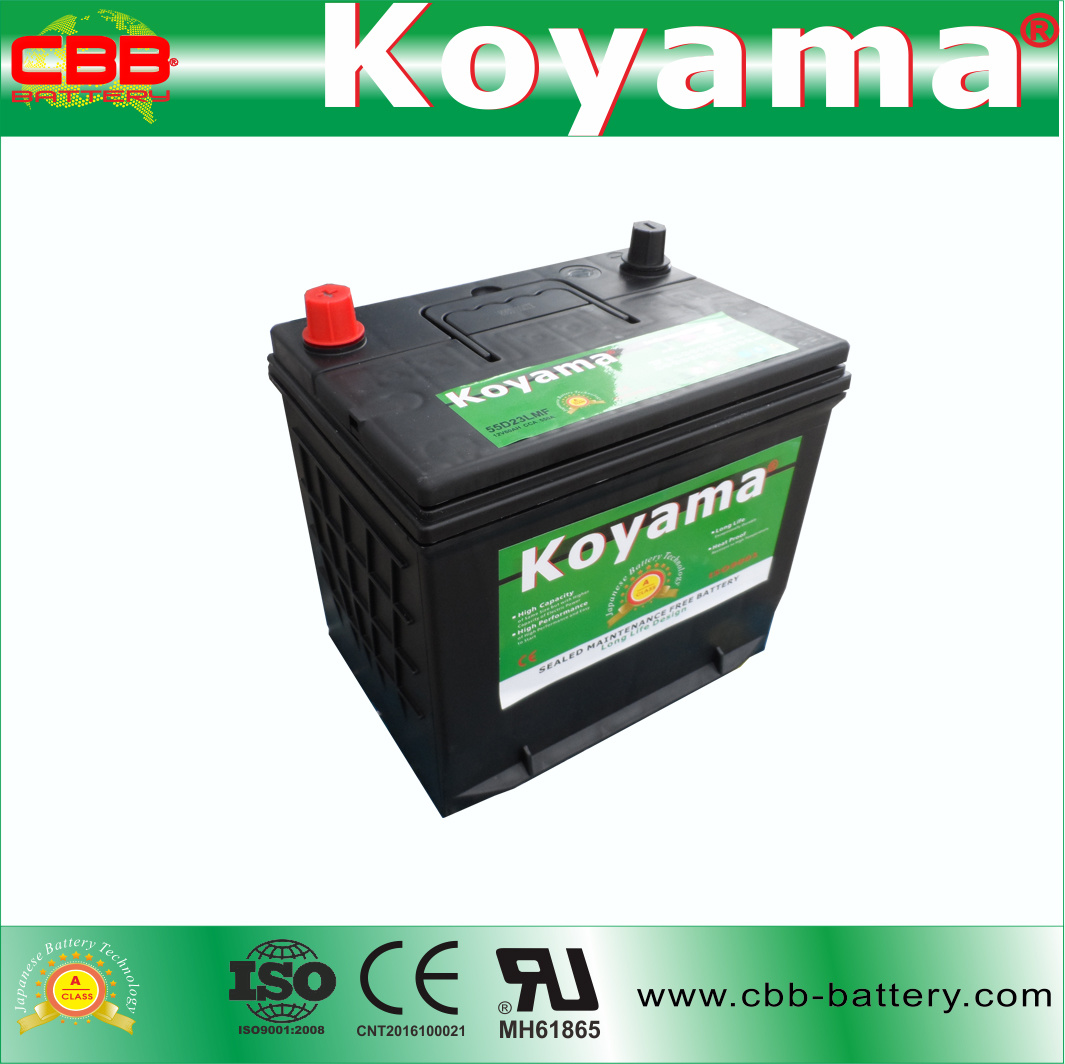 Wholesaler Car Battery 12V60ah Auto Car Battery 55D23L-Mf