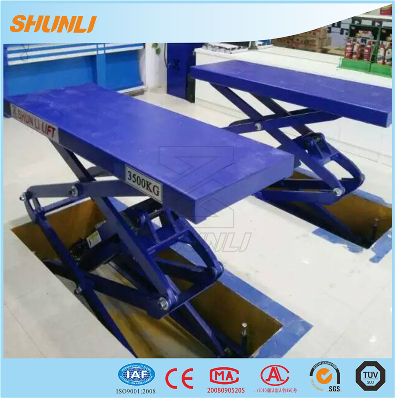 3500kg Portable Cylinder Hydraulic Double Scissor Lift