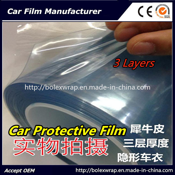 High Quality Car Body Protective Film, Clear Film for Paint Protection 1.52m*15m, Added Protective Film