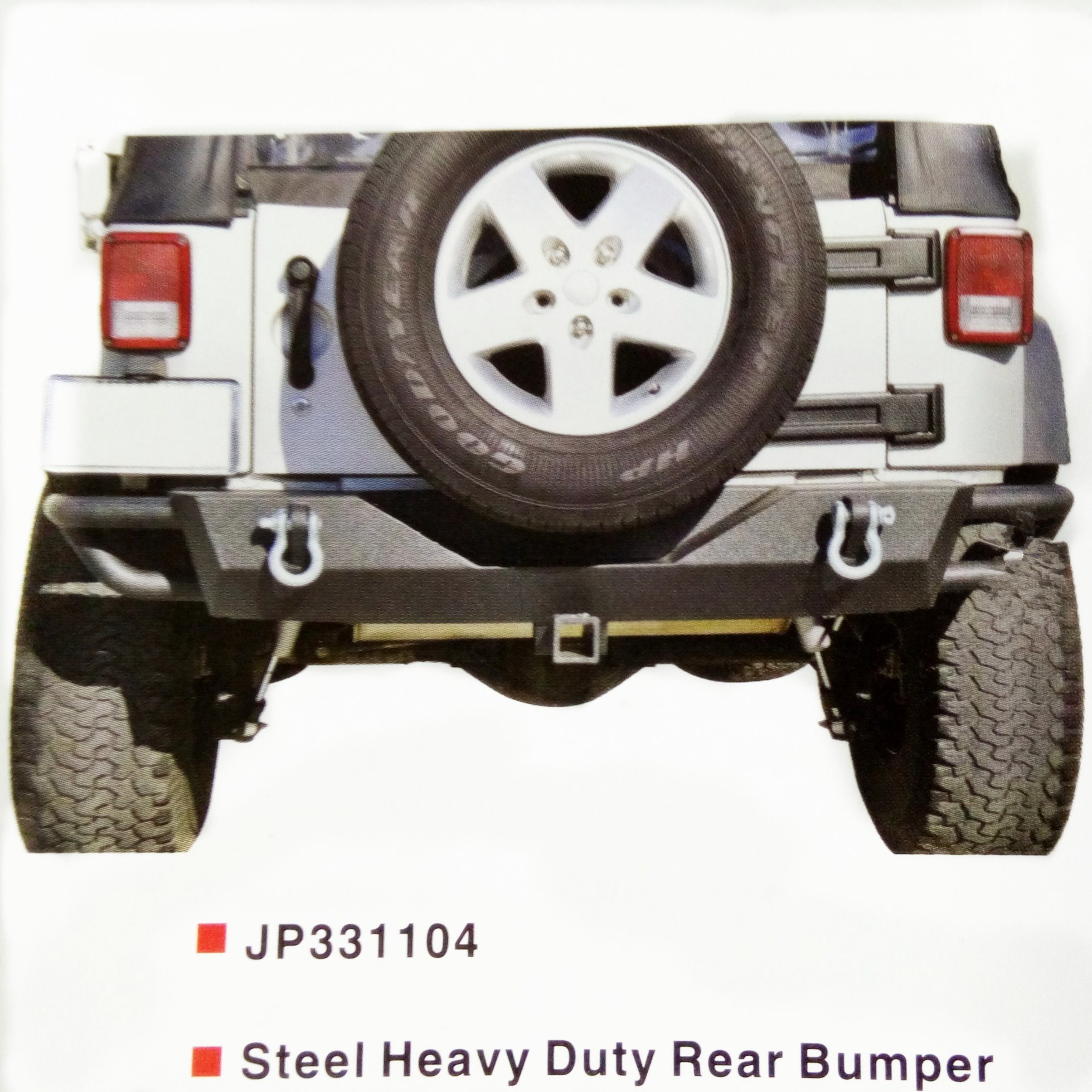 Rear Bumper for Jeep Wrangler Jk 4/2doors 2007-2016