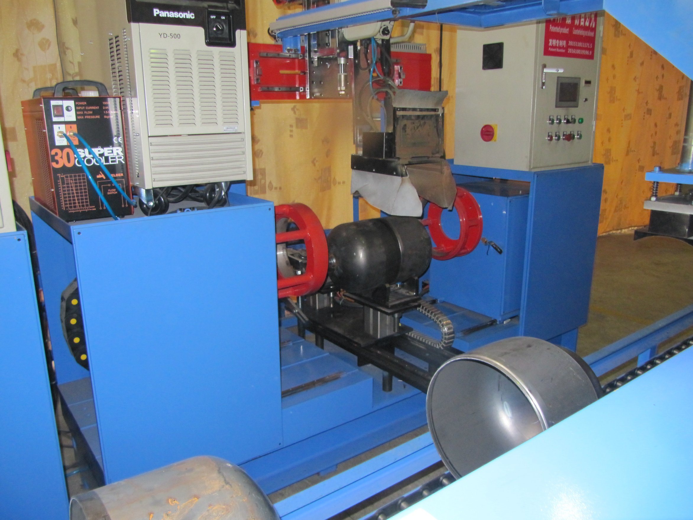 12.5kg/15kg LPG Gas Cylinder Manufacturing Equipments Body Manufacturing Line Circumferential Seam Welding Machine