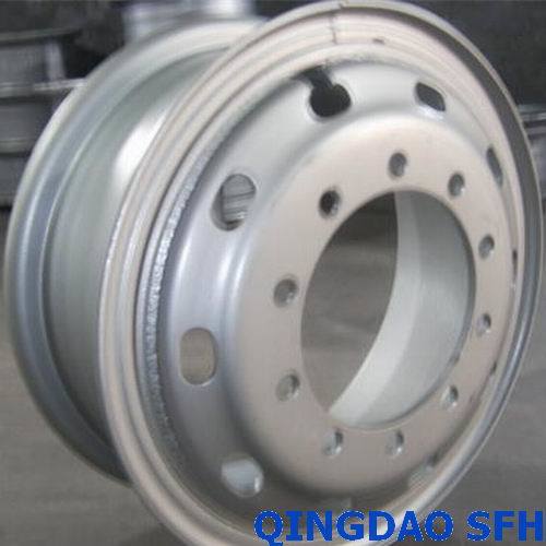 Wheel Rims and Heavy Duty Truck Steel Wheel Fitted Tyre 10.00-20 (8.5-24, 7.5-20, 9.0-20)