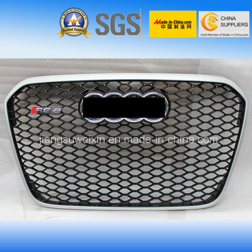 Silver Auto Front Car Grille for Audi RS6 2013