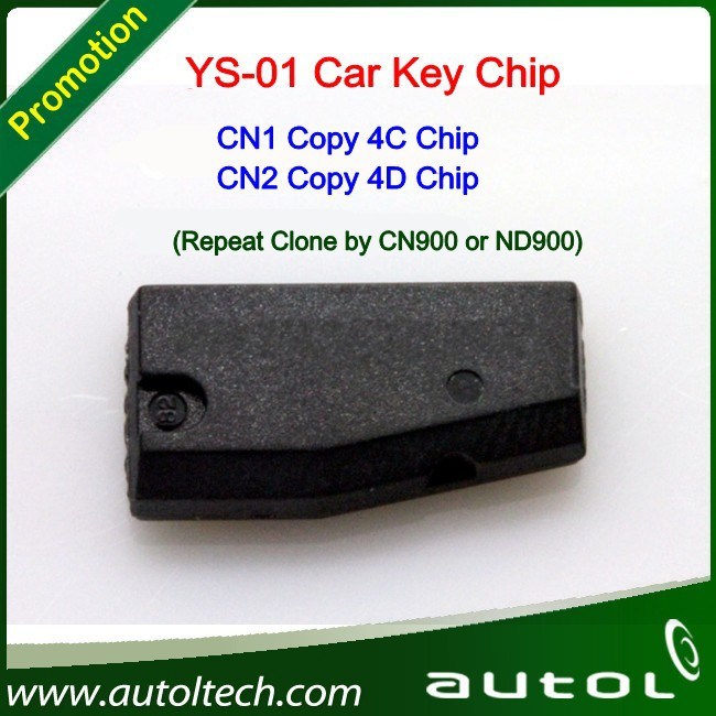 Auto Keys Ys-01 Chip Transponder (CN1 Copy 4C Chip&CN2 Copy 4D Chip) Working with ND900/Cn900 Programmer