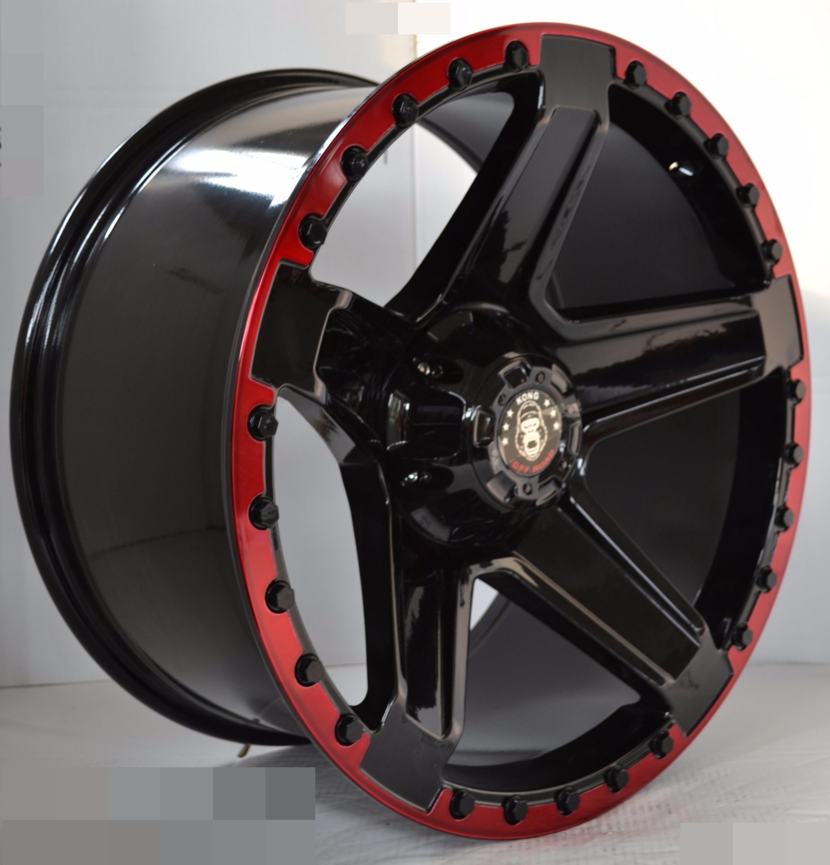 5 Spokes Offroad Wheel with Color Lip