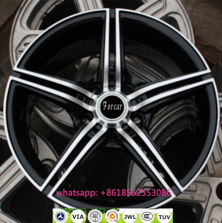 Black Machine Face Wheel Rims 5*114.3 Aluminum Alloy Wheels