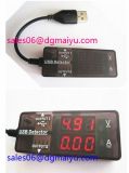 Digital Display Mini USB Power Current Voltage Meter Tester Portable Mini Current and Voltage Detector Red and Blue