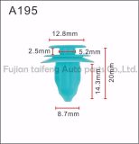 50PCS 19.15 X 19.8mm Auto Car Plastic Rivet Fastener Clips Trim Panel Fit 7mm Hole for Toyota