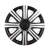Hot Sell Black and Silver Plastic Car Wheel Ceter Rims for Universal