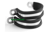 36/38mm Pipe Hose Clamps with 304 Stainless Steel and Rubber