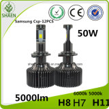 Upgraded 50W 5000lm P7 LED Car Headlight with Ce RoHS