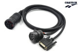 Deutsch 6p M +F to dB 9p Male Cable