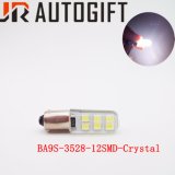 Car Styling Ba9s T4w 3528 12SMD Auto Wedge Marker Light LED