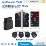 Mobile Phone Bluetooth TPMS APP Display Tire Pressure Monitor Systems 4 External Sensors OBD Interface TPMS for Car Alarm System