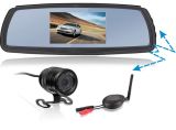 4.3-Inch 2.4G Wireless Car Monitor with Wireless Backup Camera Reversing Set for Car, Taxi