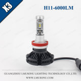 Lmusonu X3 H8/H9/H11 LED Headlight LED Auto Light 25W 6000lm Car Accessory