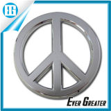 Chrome 3D Peace Emblems OEM