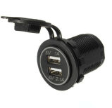 3.1A Dual USB Outlet motorcycle Marine Boat Car Charge