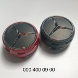Auto Parts for Mercedes Benz Wheel Raised Center Caps Ember Red + Black Hubcaps 75mm 0004000900