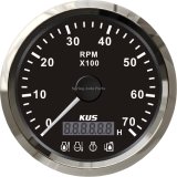 85mm Stainless Steel Tachometer with Multifunction Display 0-7000rpm for Vehicles Marine