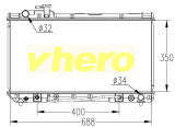 Heat Exchanger Auto Radiator for Toyota RAV4 Base 96-97, OEM: 164007A111