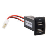 Dual USB Socket Mobile Car Charger for Mazda