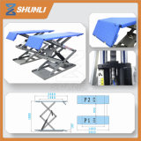 Ce Approved Ultrathin Style Solid Steel on Ground Double Scissor Lift