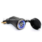 5V 3.3A Motorcycle Dual USB Charger for BMW Hella Powerlet DIN Plug for iPhone, Smart Phone, for Gopro, GPS, Tablet