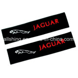 Jaguar Car Seat Belt Covers Shoulder Pads Pair Polyester