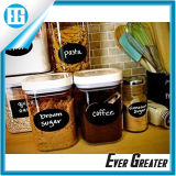 Black Labels Waterproof Stickers for Jars Boxes Personalizing Anything