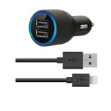Data Cable Dual Port USB Car Charger for iPhone 7/7plus/6/5