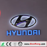 Electroplating Metal Luster Thermoform LED Lighten Car Name Badge